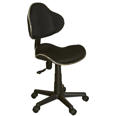 Saddle Mid Back Office Chair - Black & Blue