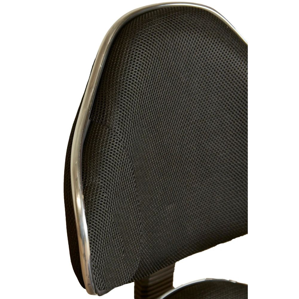 Saddle Mid Back Office Chair - Black & Blue