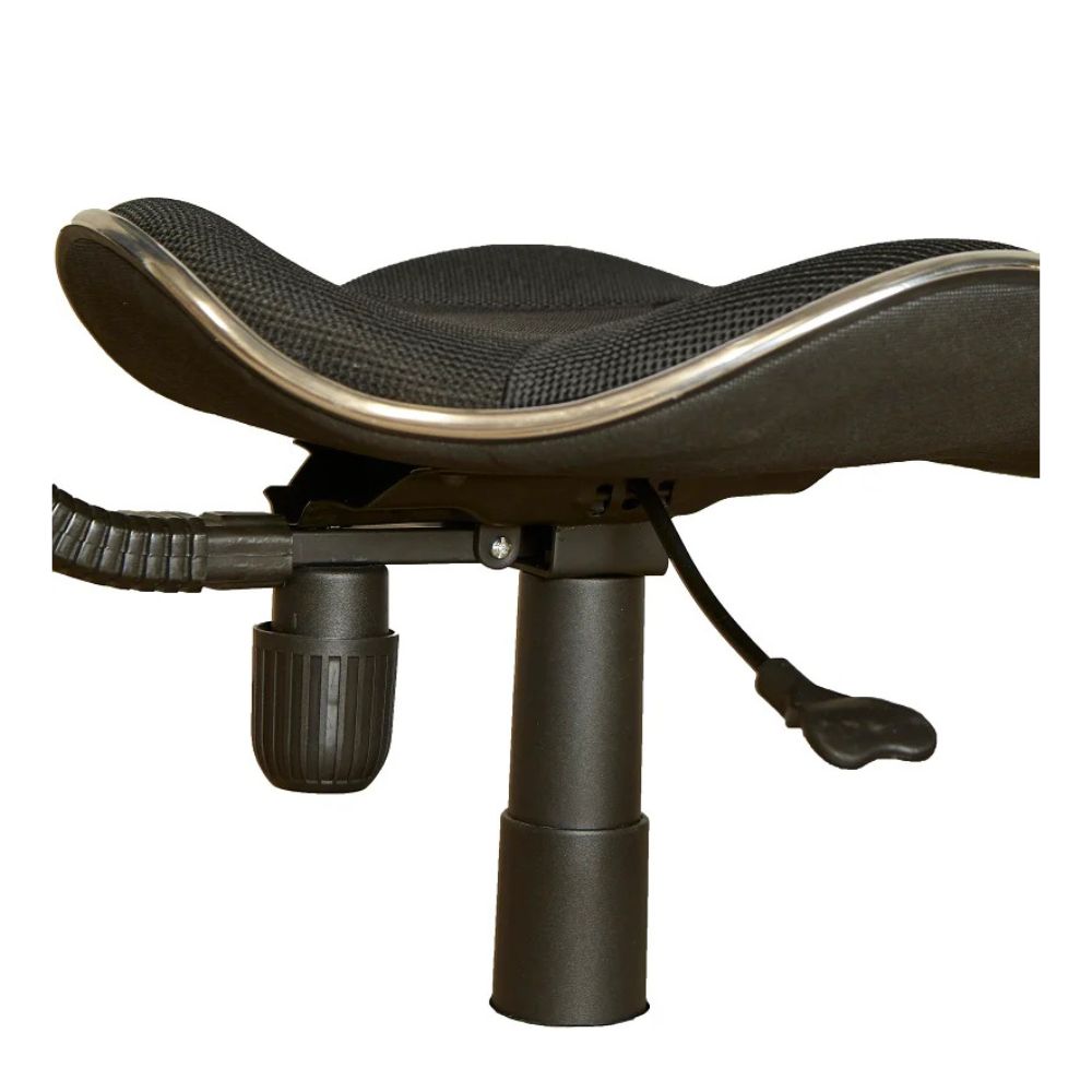 Saddle Mid Back Office Chair - Black & Blue