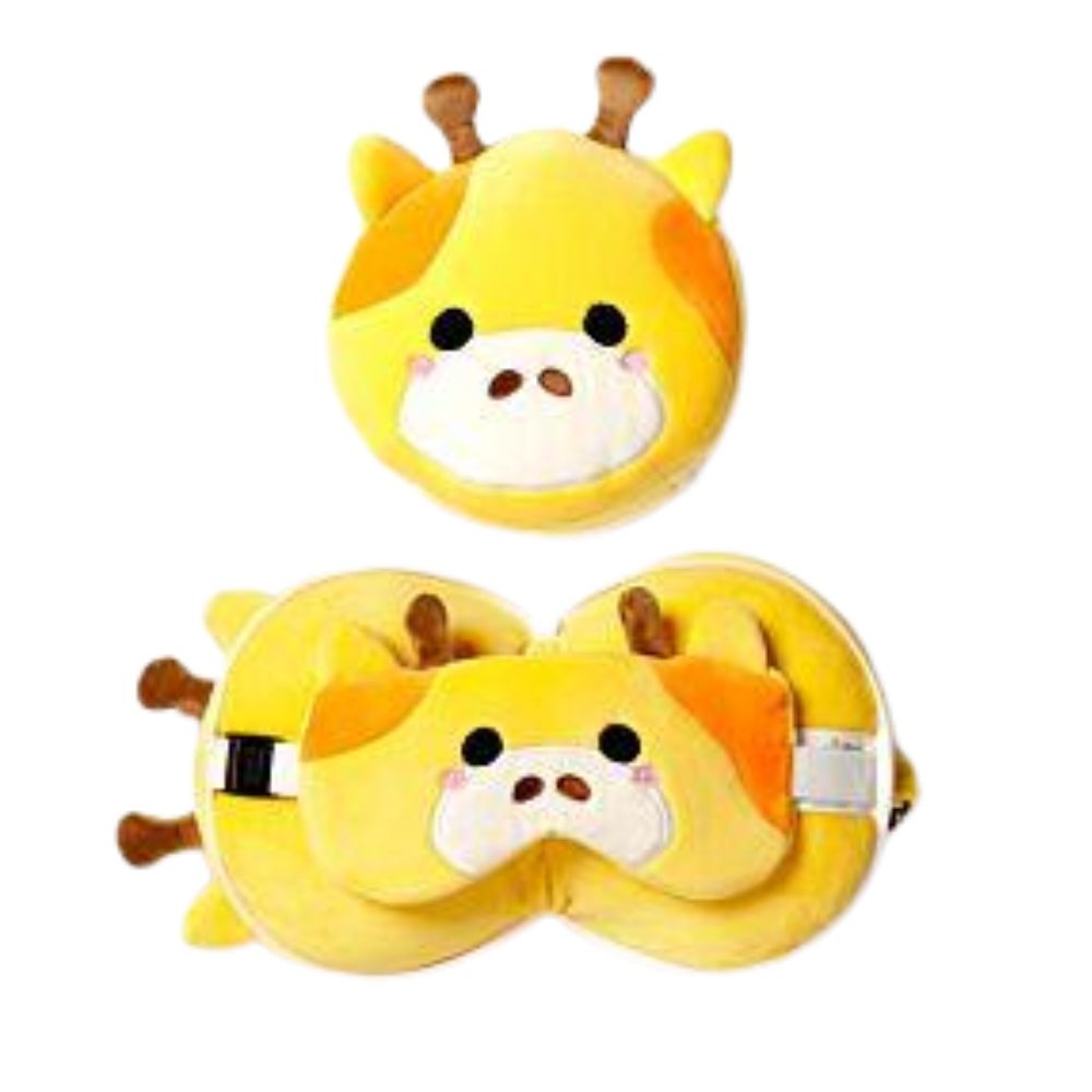 Relaxeazz Round Plush Travel Pillow