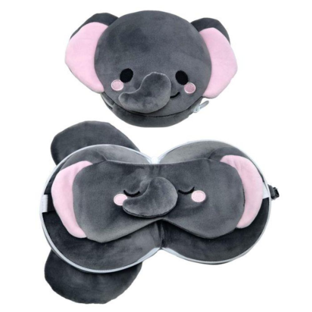 Relaxeazz Round Plush Travel Pillow