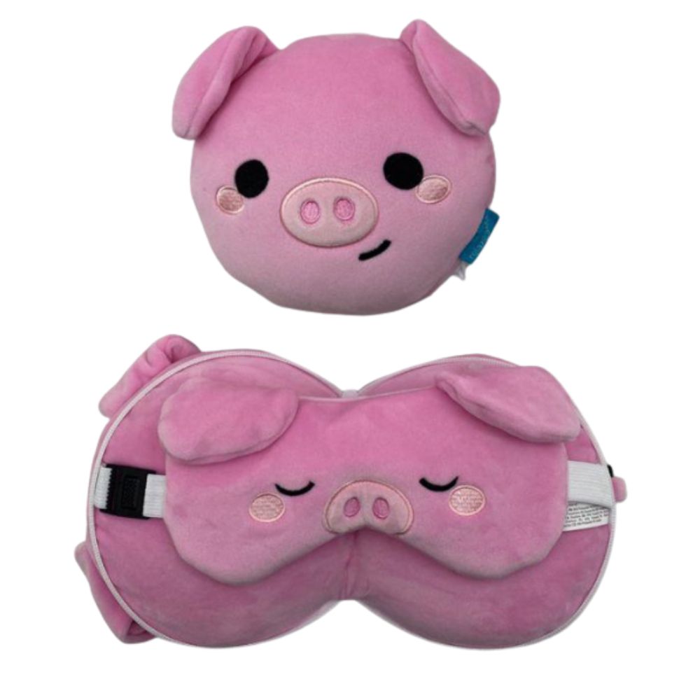 Relaxeazz Round Plush Travel Pillow