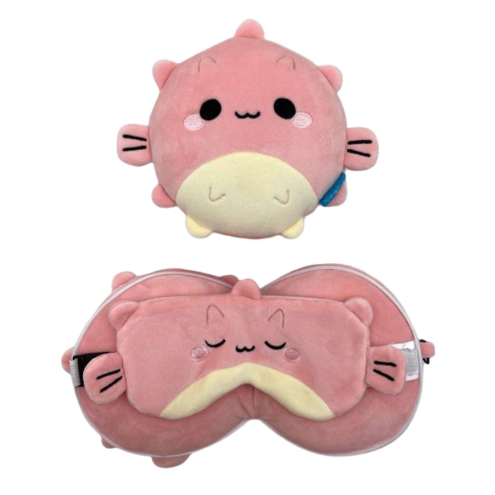 Relaxeazz Round Plush Travel Pillow